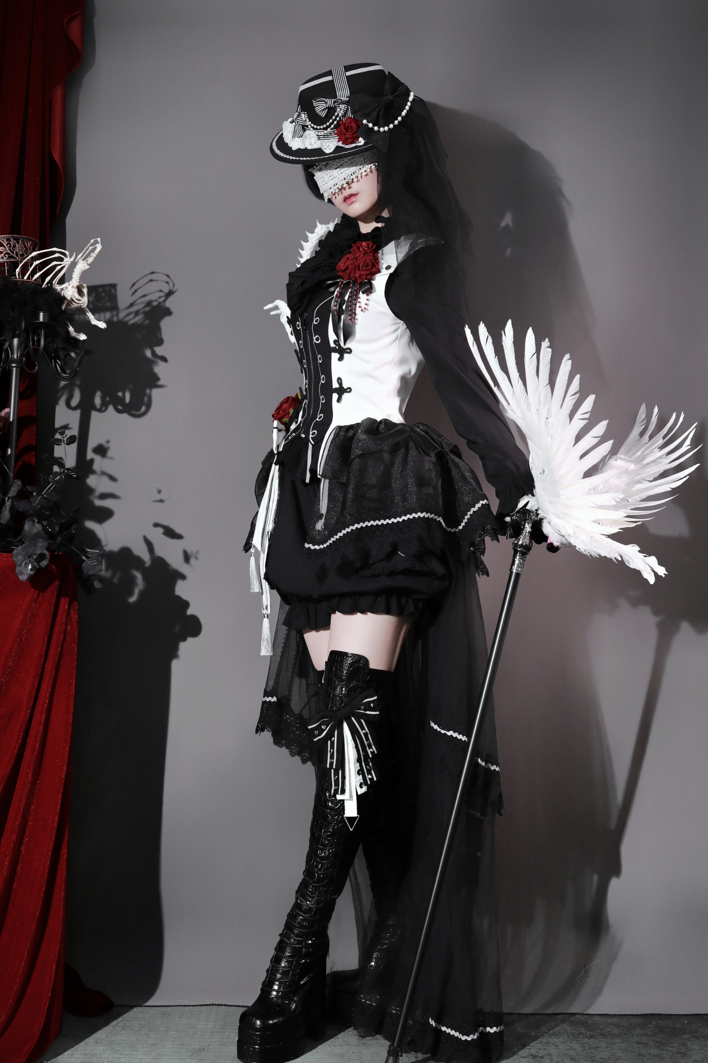 Dark Rose Gothic Princess Lolita Set + Dark Rose Gothic Prince Lolita Set