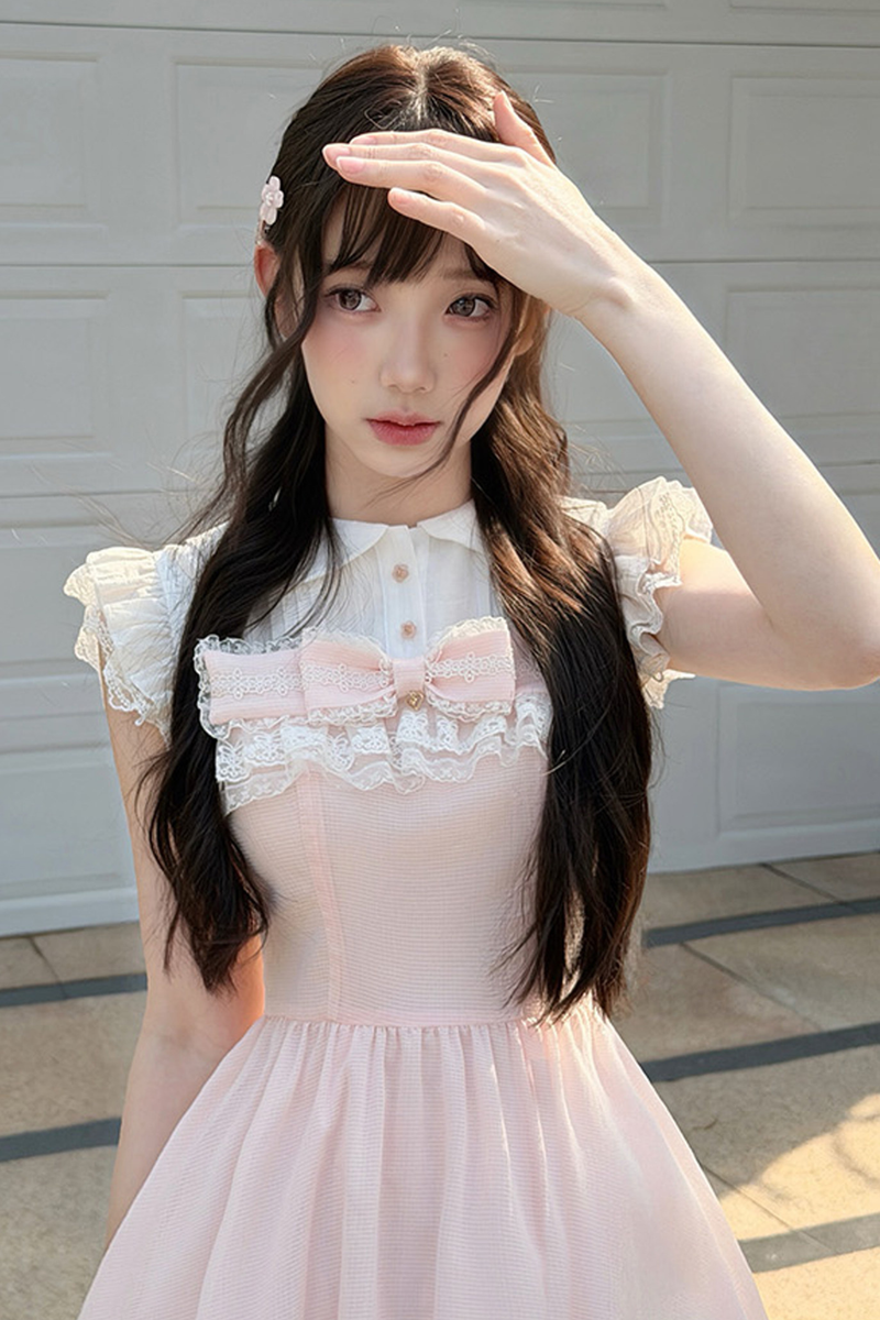 Sweet Girly Lace Princess Dress
