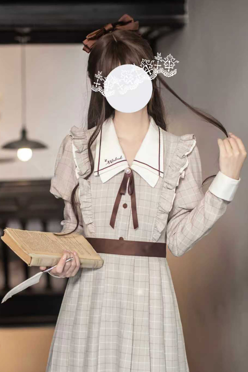 Preppy Style Retro Dress