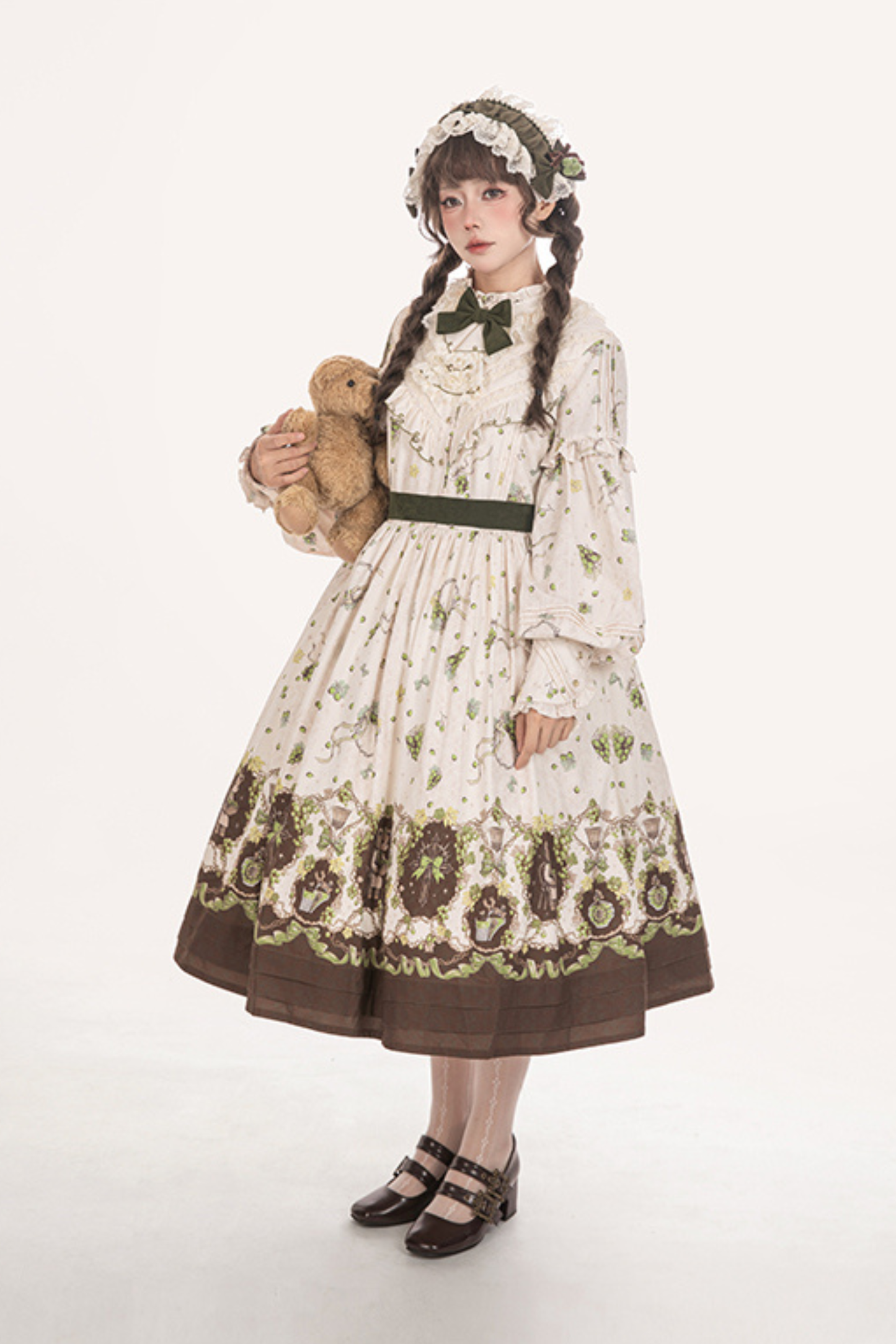 Winery Retro Bear Lolita Dress