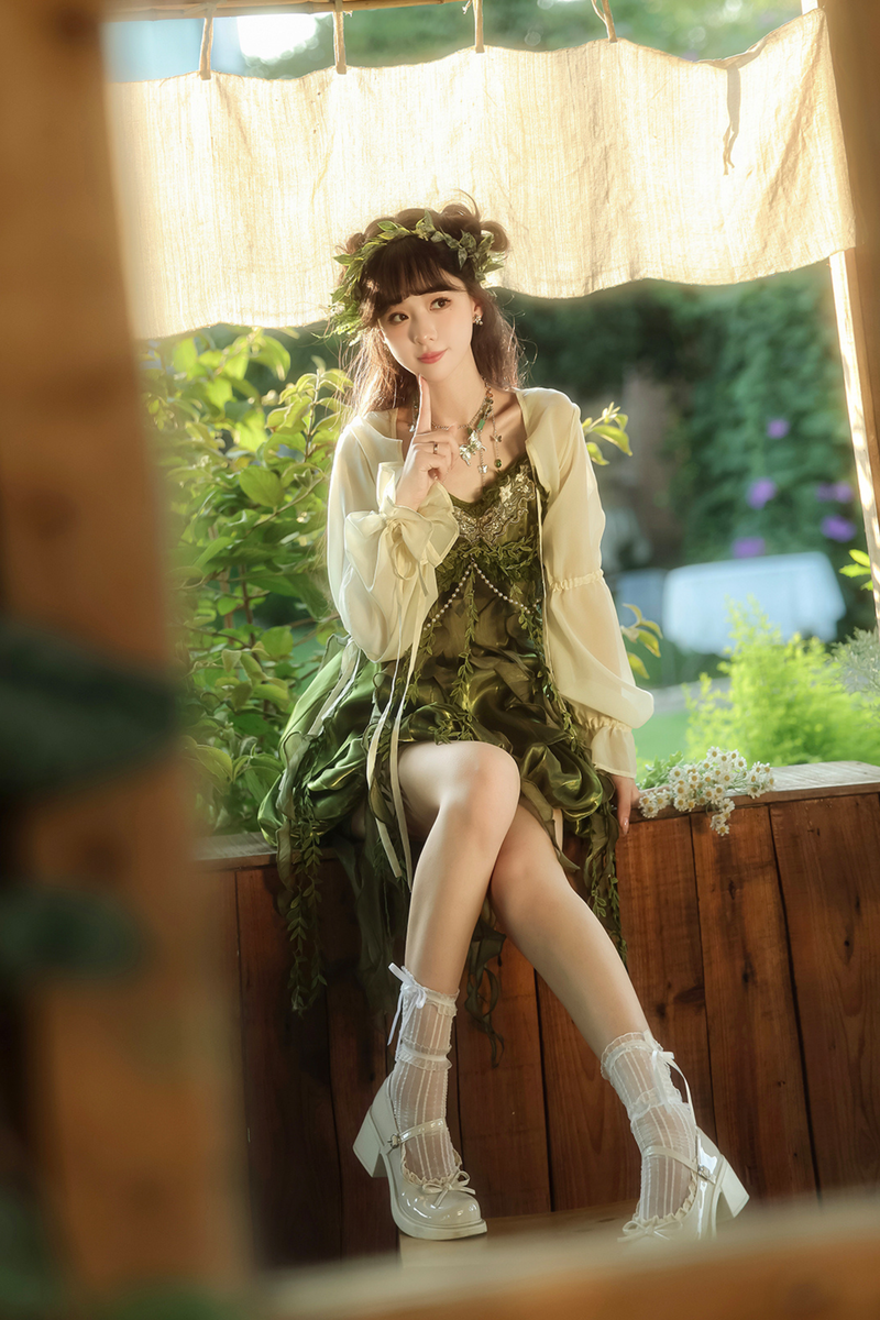 Forest Girl Chinese-style Dress + Top + Skirt