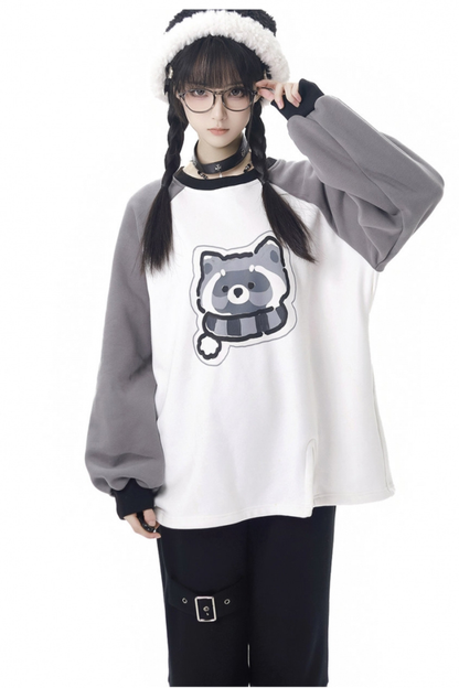 Raccoon Fur Jacket + Sweatshirt + Skirt + Pants + Leg Sleeve