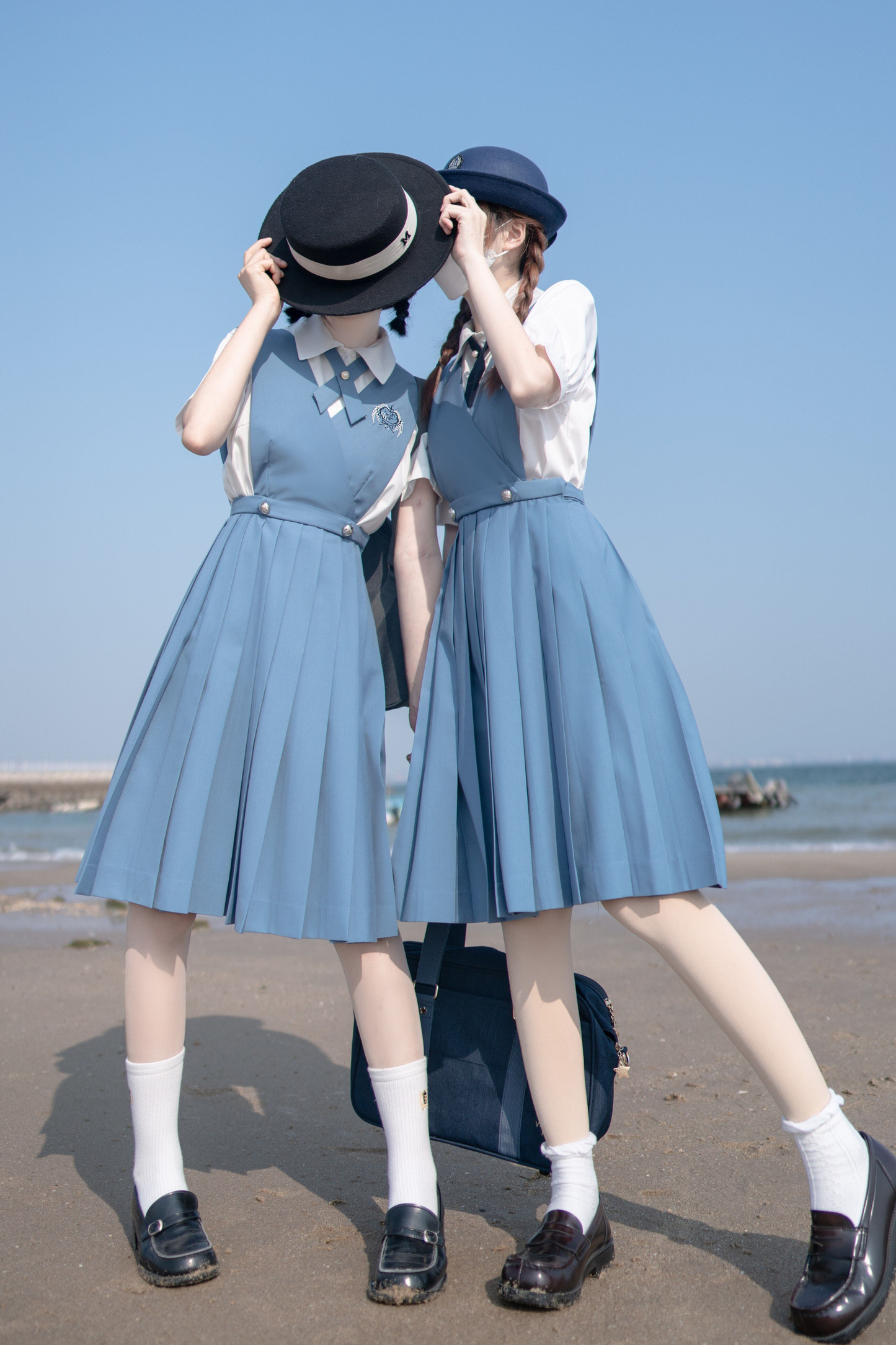 Retro College Vest Skirt + Shirt + Jacket