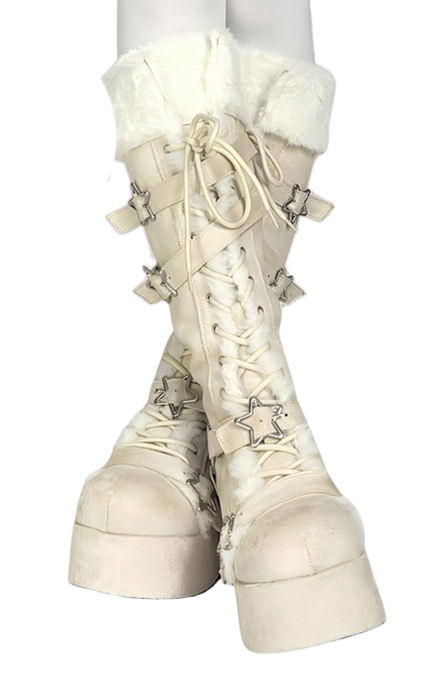 Subculture Fur Star Long Boots