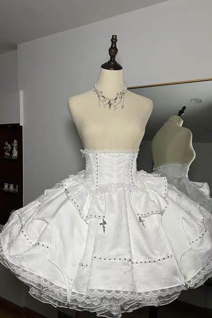 Mist White Gothic Lolita Set