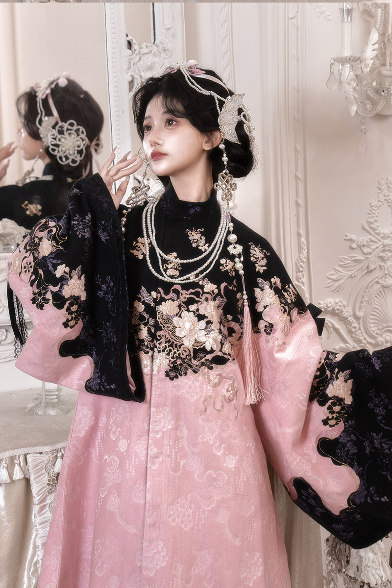 Chinese-style Long Jacket + Skirt