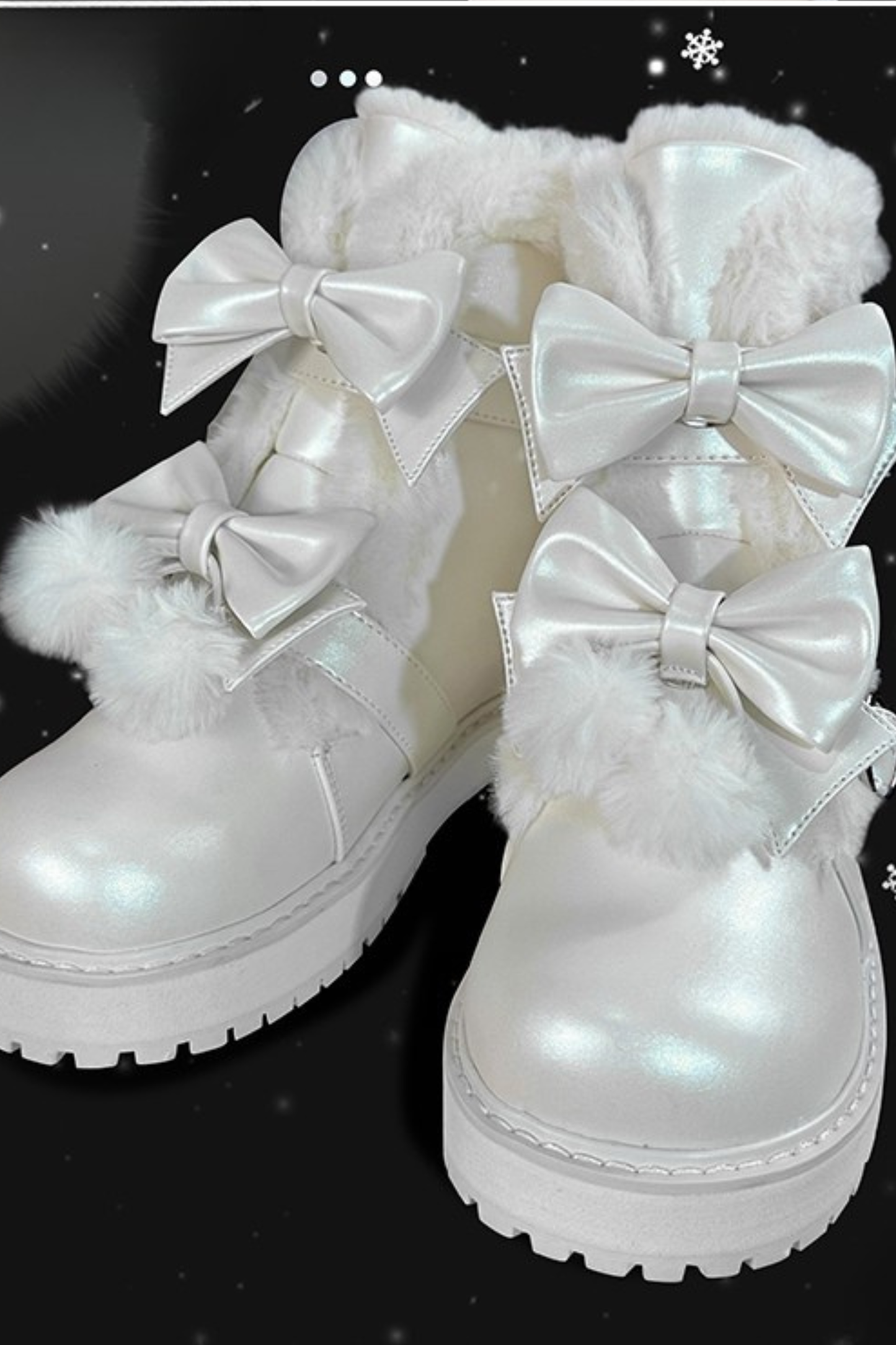 Ribbon Platform Sole Boots