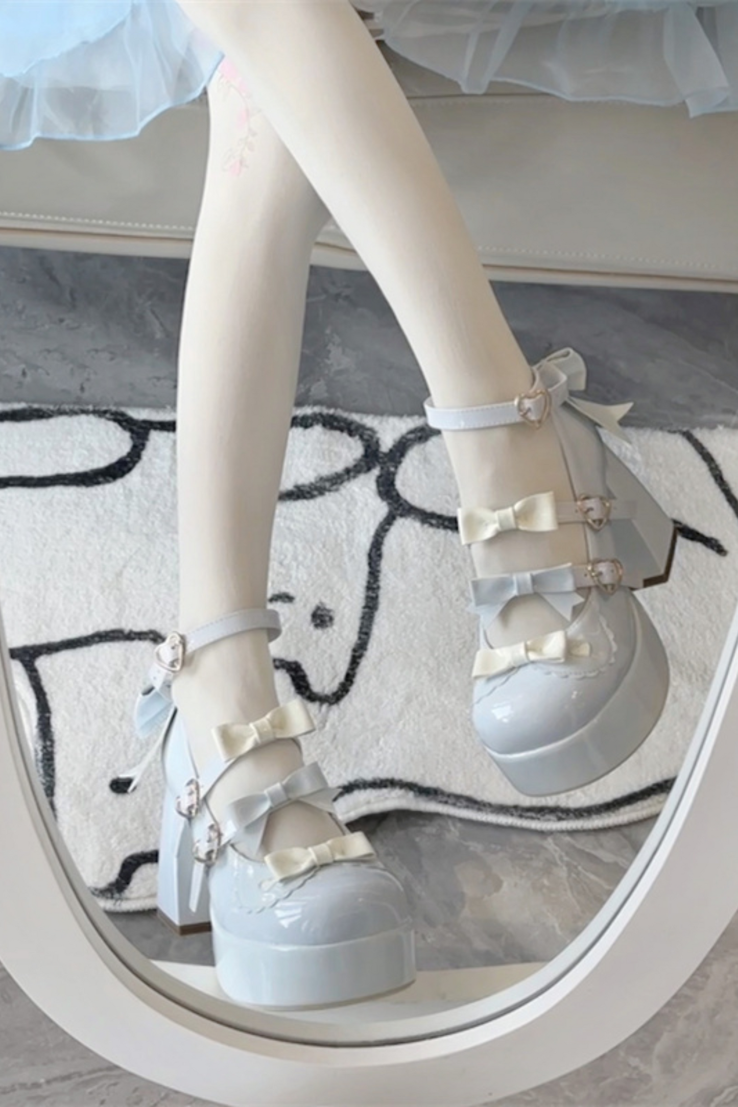 Biscuit Lolita Ribbon Shoes