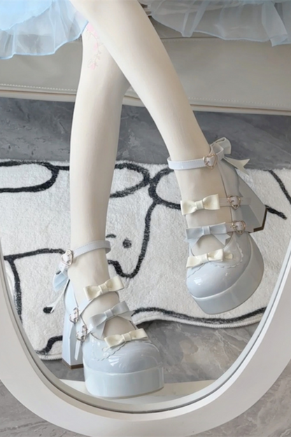Biscuit Lolita Ribbon Shoes
