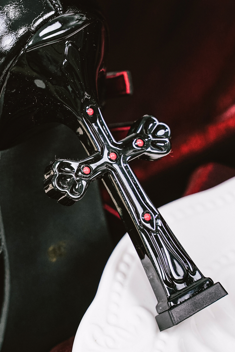 Dark Cross Gothic Heels