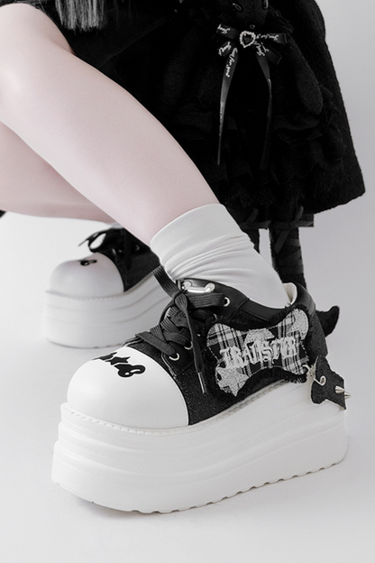 Rock and Roll Subculture Platform Sneakers