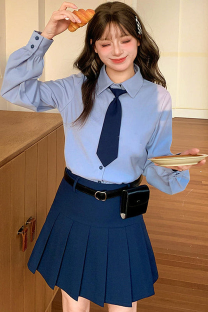 Bunny Police Shirt + Skirt + Vest