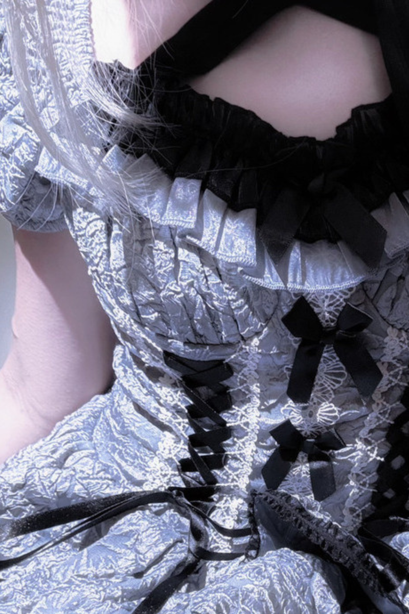 Dark Blue Gothic Lolita Dress