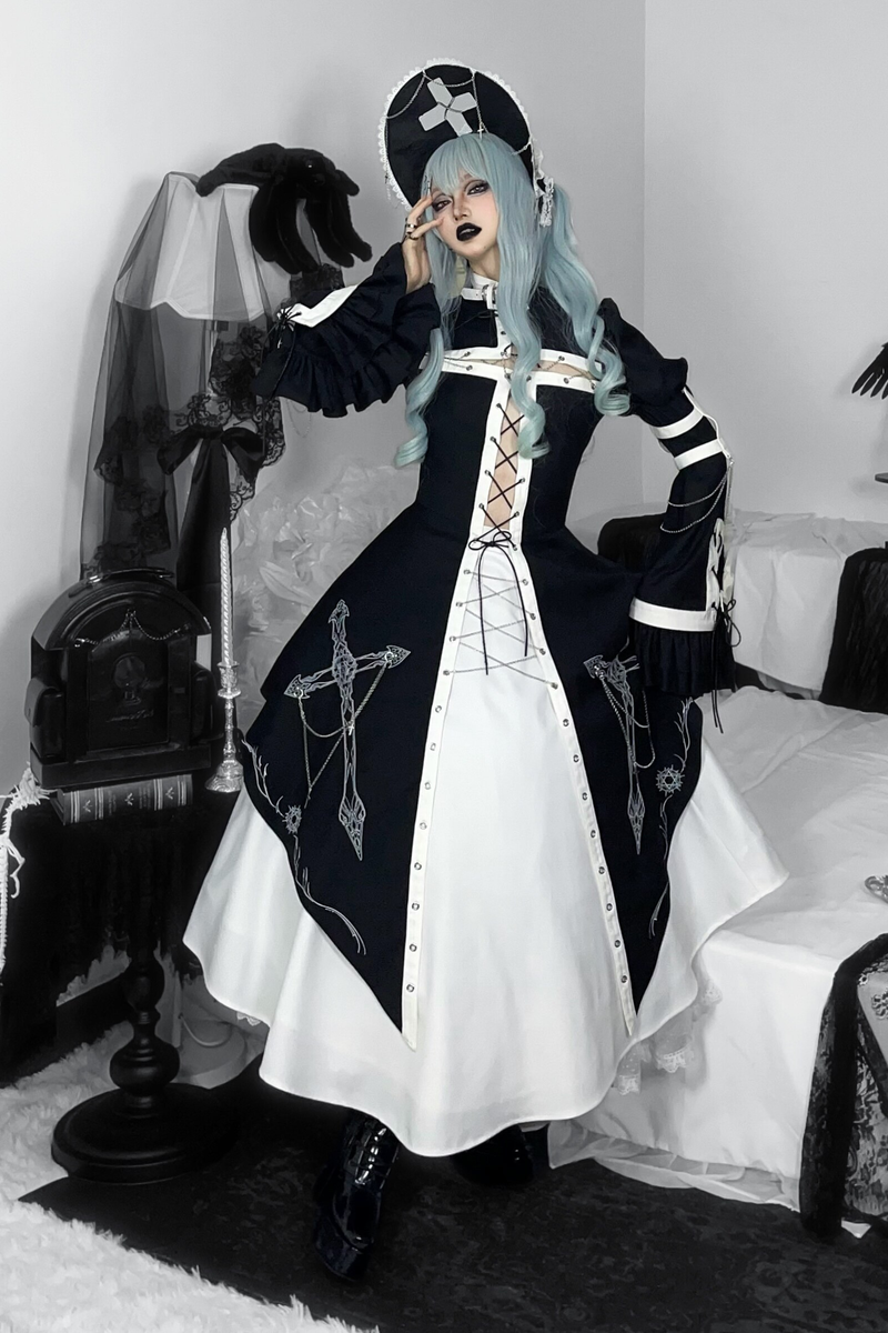 Gothic Lolita Dress + Nurse Hat