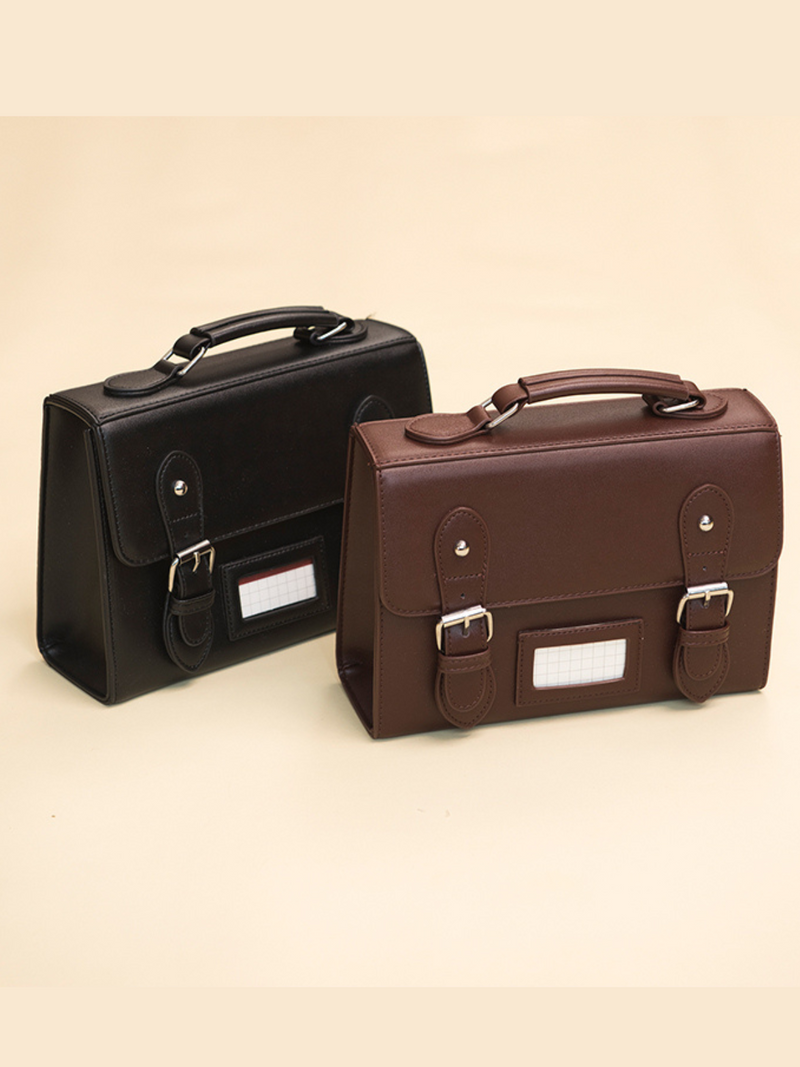 Twin Strap Square Satchel Bag