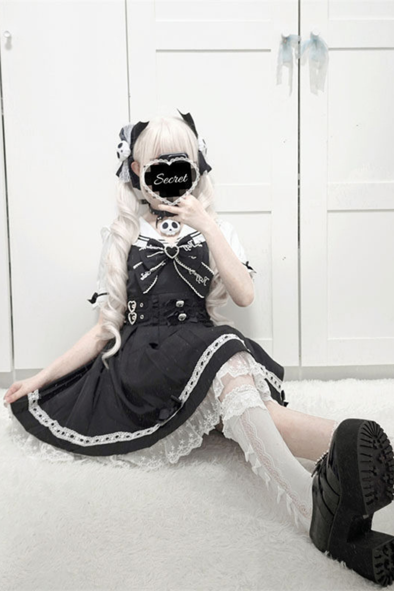 Dark Sweet Lace Sailor Dress