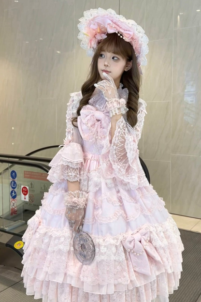 Sweet Ribbon Chiffon Lolita Blouse