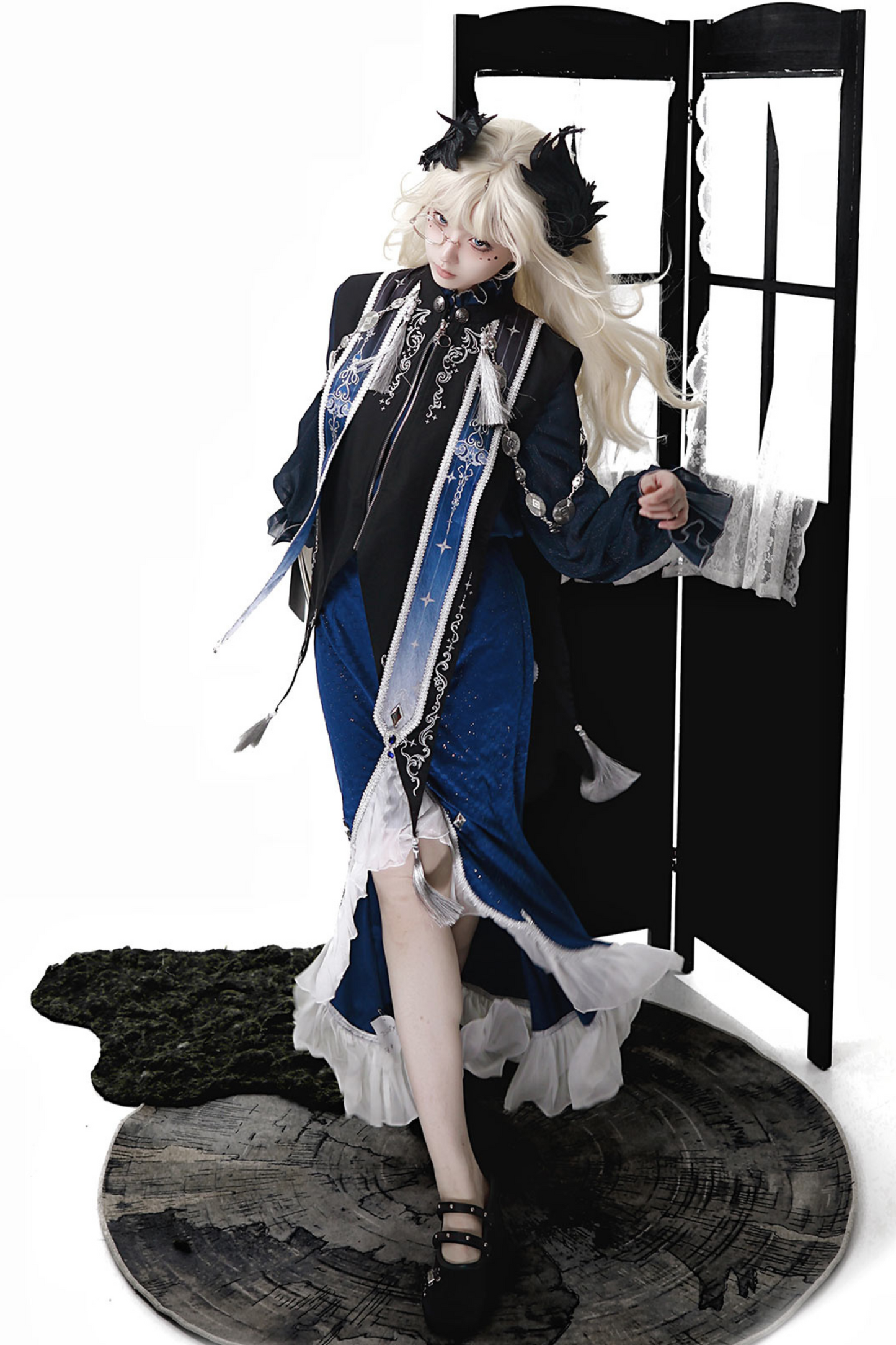 Court Style Dark New Chinese-style Mermaid Set