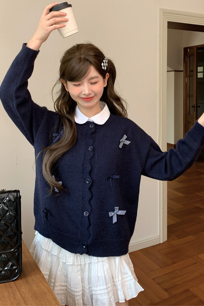 Sweet Ribbon Knit Cardigan