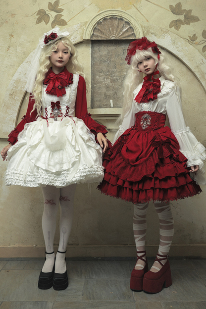 Moon River Gothic Skirt + Cape + Top + Bow