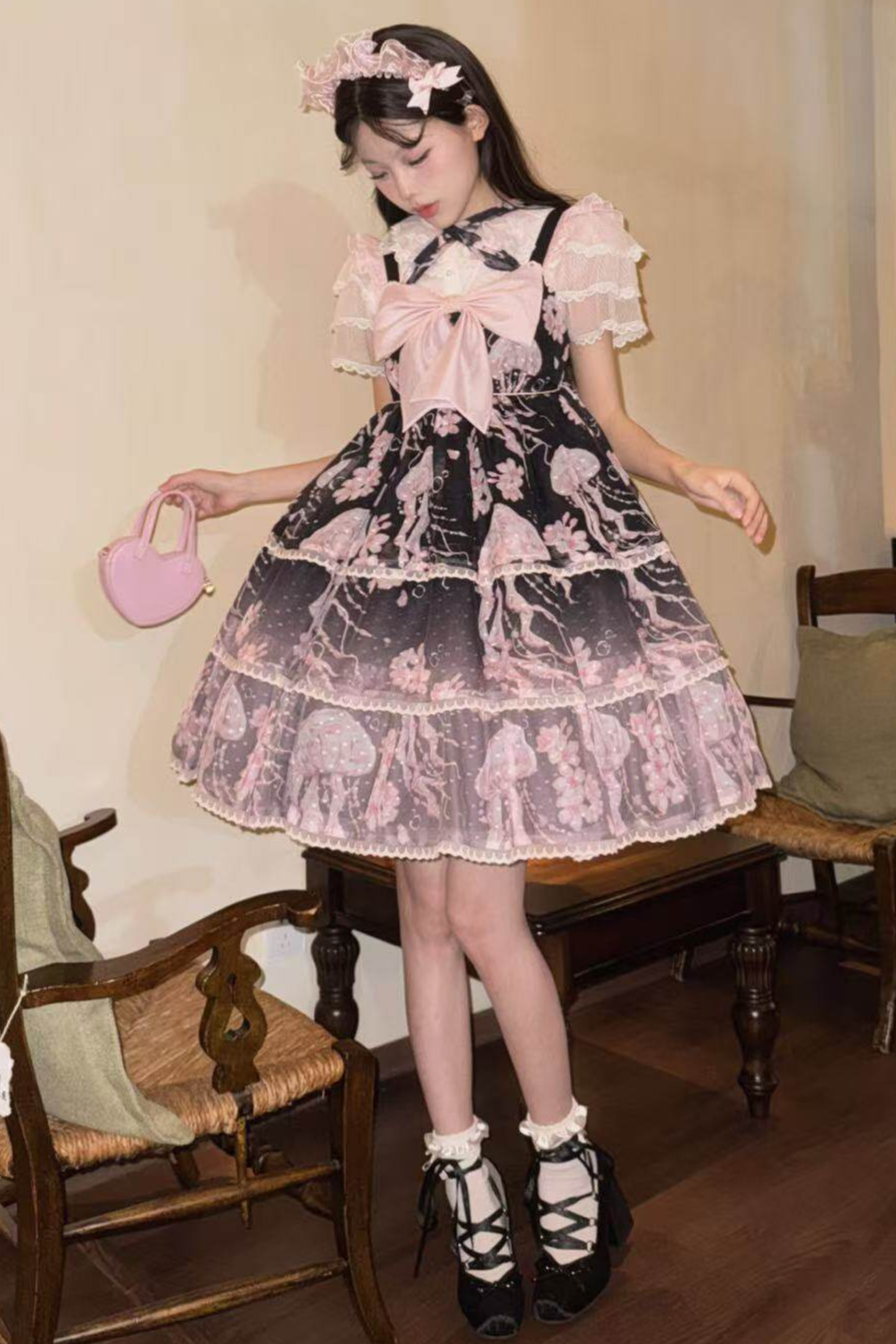 Sweet Jellyfish Sleeveless Lolita Dress