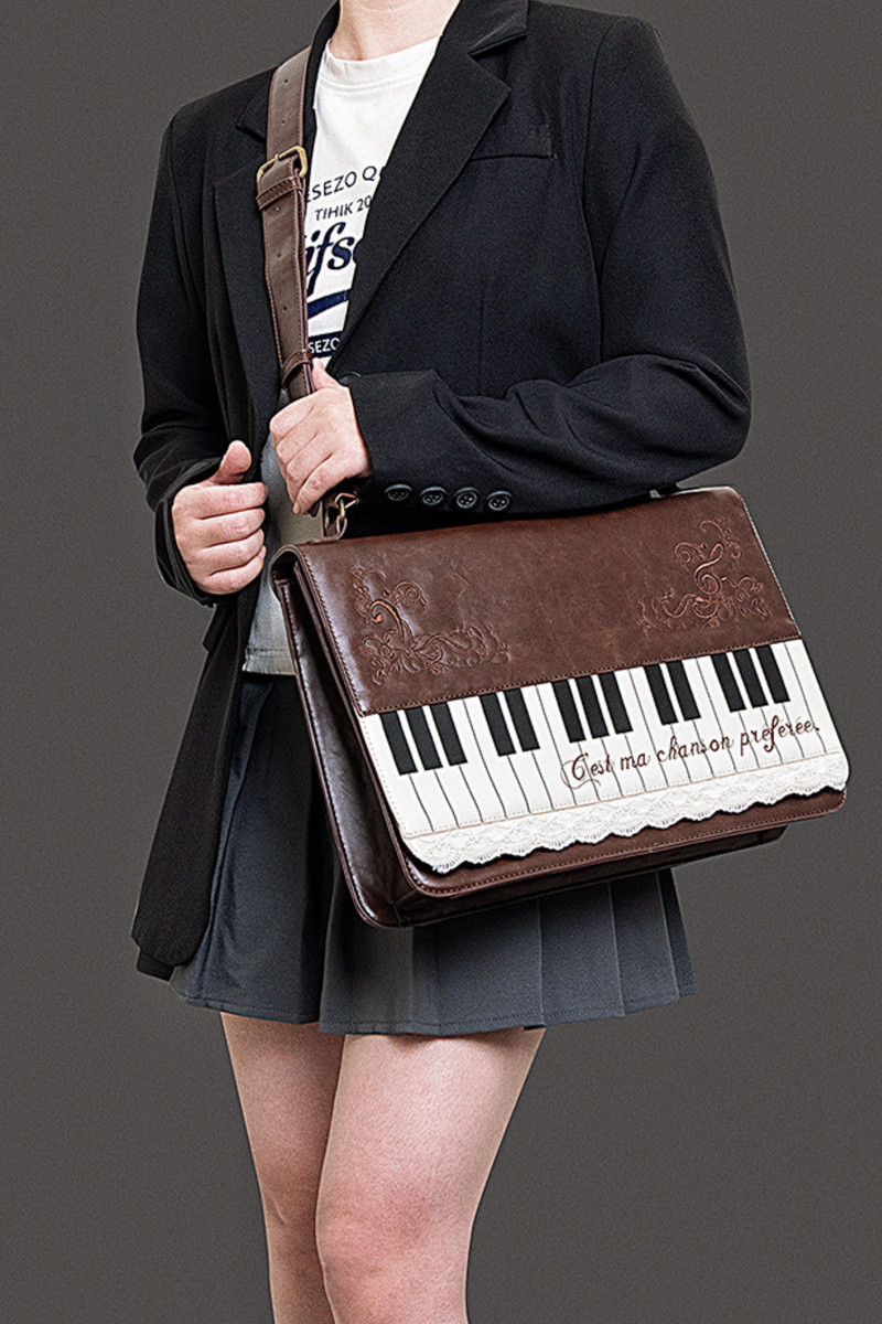 Literary Piano Shoulder Bag