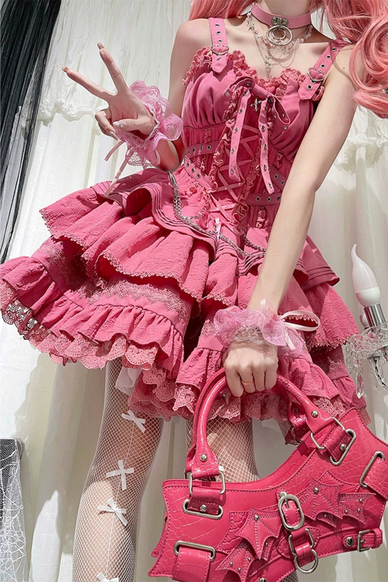 Contrast Cross Jsk Gothic Lolita Dress