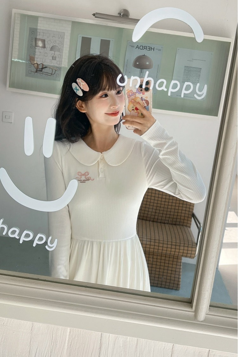 Milk Doll Color French Knit Dress
