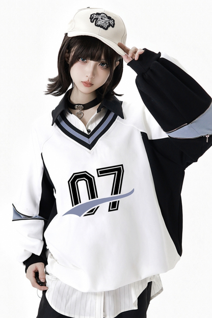 Mode Sweatshirt + Waist Skirt + Pants + Shirt