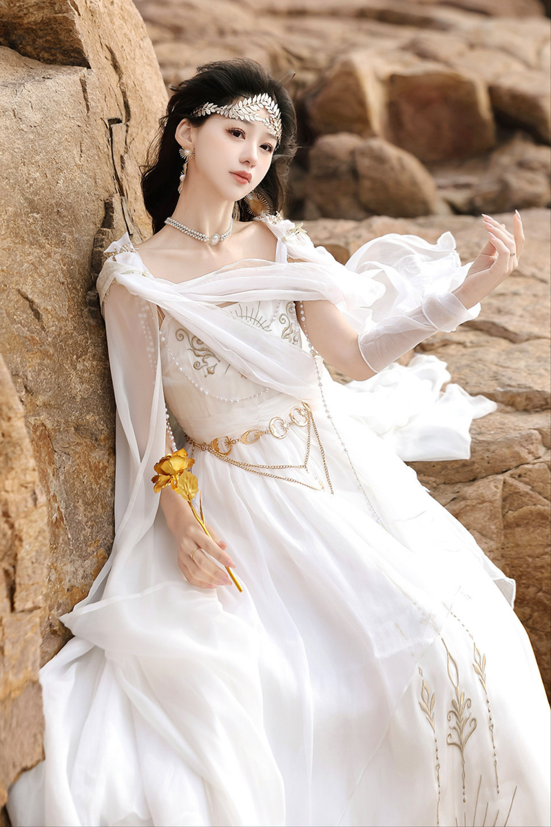 Fairy Classical Lolita Camisole Dress + Hooded Cape