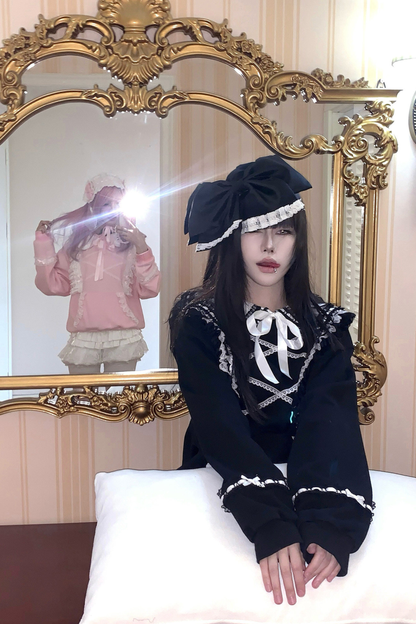 Lace Sweet Gothic Sweat Top + Pants