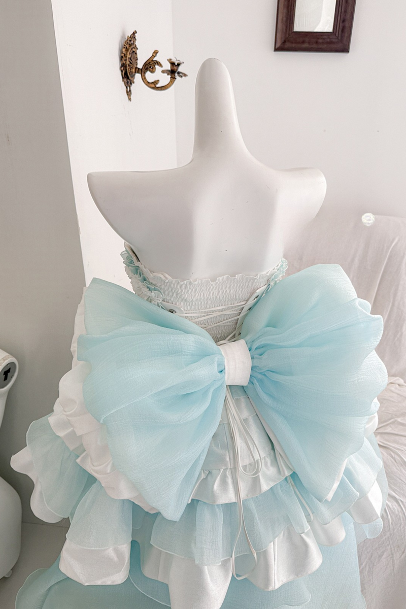 [pre-order] Paraiba Tourmaline Rose Long Tail Beauty Dress Set