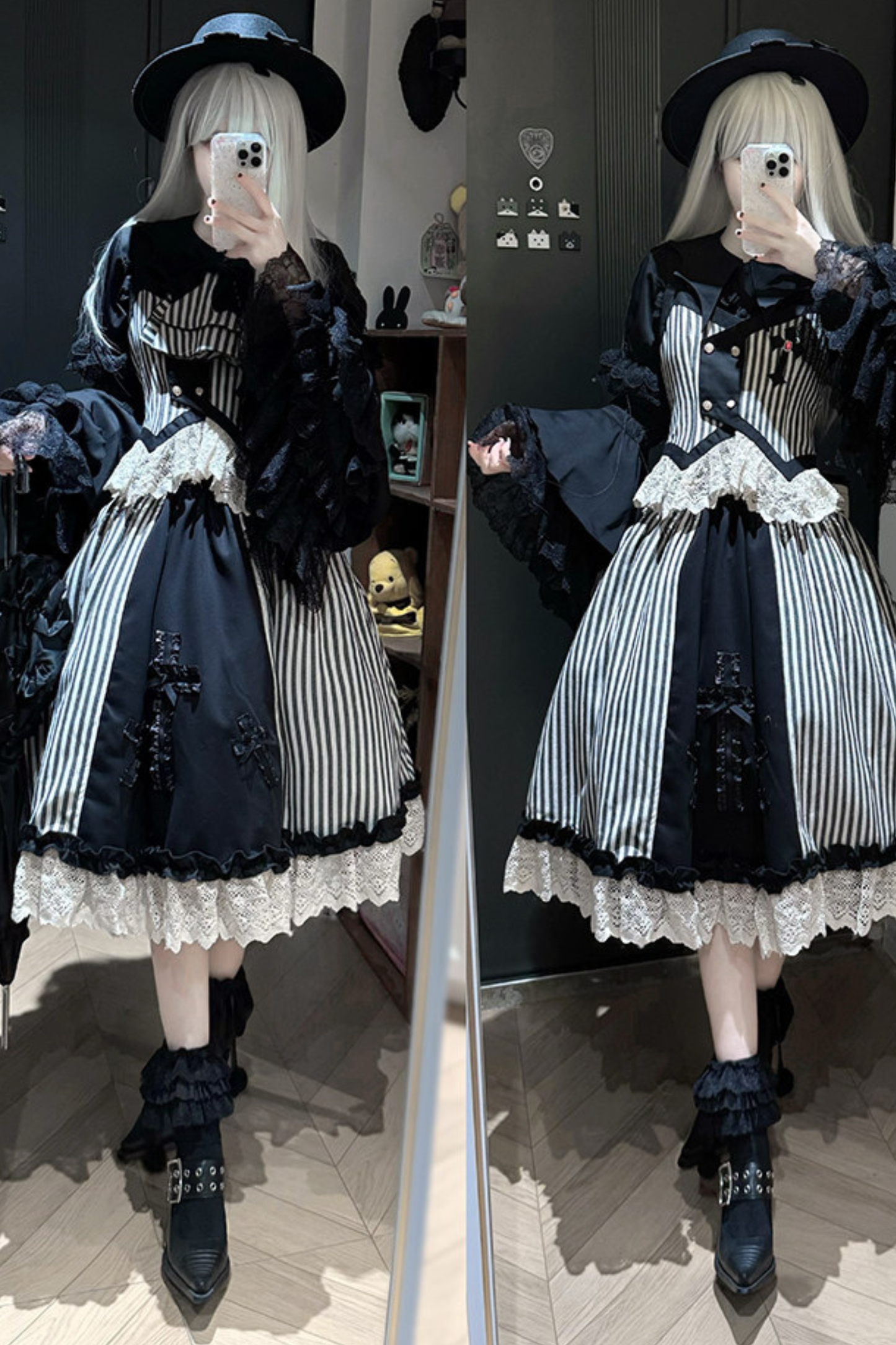 [pre-order Deadline: April 27] Striped Gothic Vest + Shirt + Pants + Skirt + Tail + Accessories