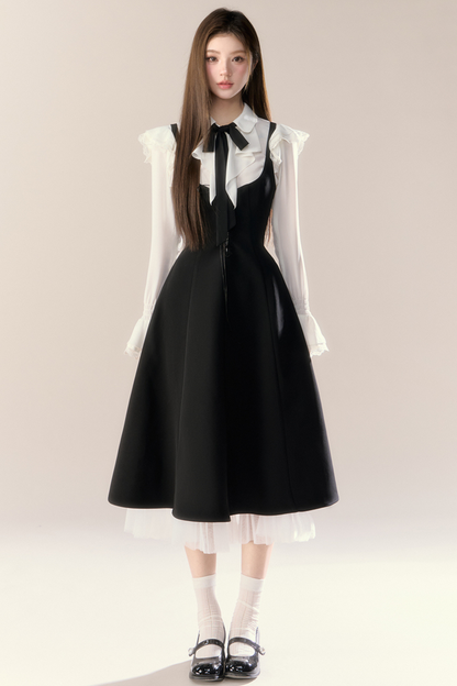 French Blouse + Suspender Skirt