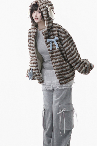 Unicorn Flocked Jacket + Top + Pants