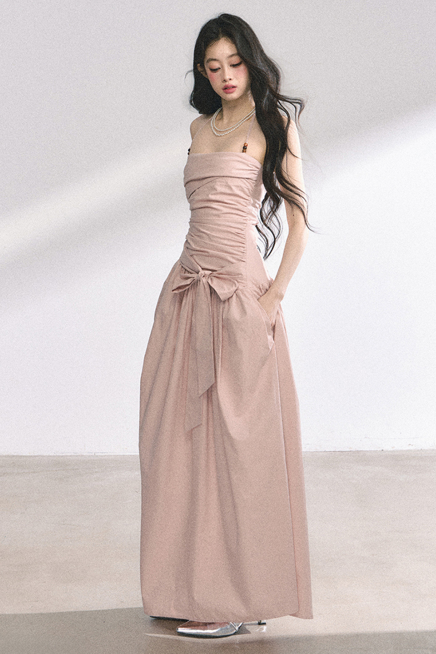 Halter Neck Long Dress