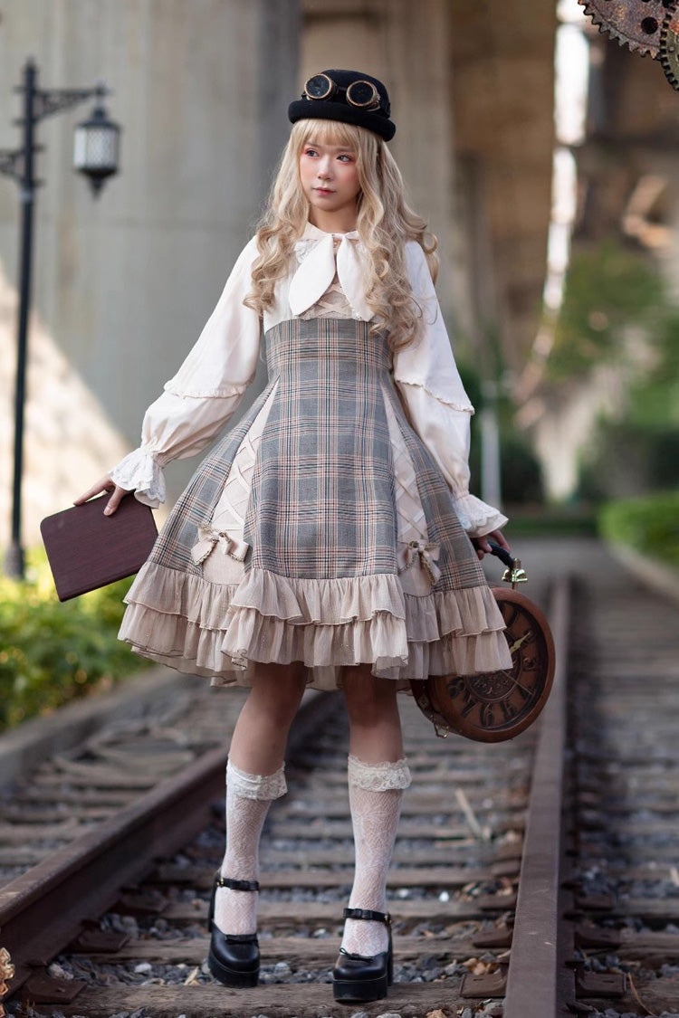 Multi-color Backlight Memoirs Slim Bowknot Sleeveless Ruffle Classic Lolita Dress