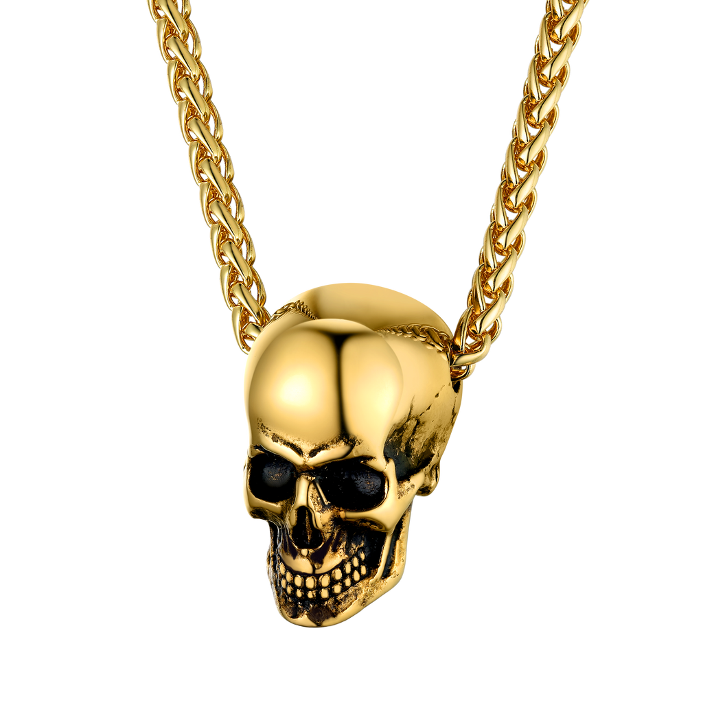Gothic Skull Necklace Pendant for