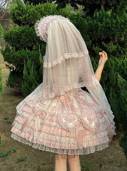 [pre-order Deadline: April 3] Pure Sweet Rose Fantasy Tiered Lolita Dress