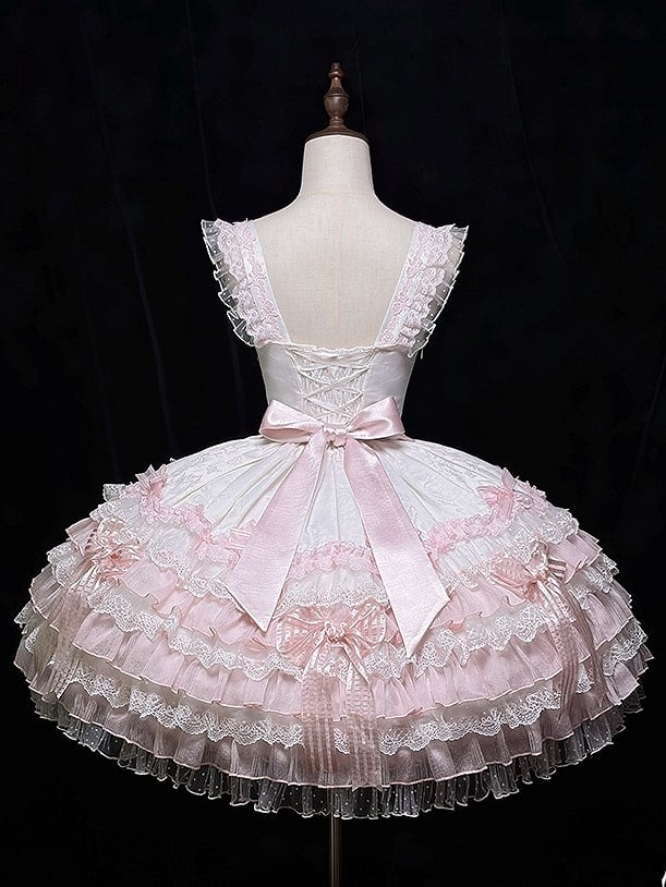 [pre-order Deadline: April 3] Pure Sweet Rose Fantasy Tiered Lolita Dress