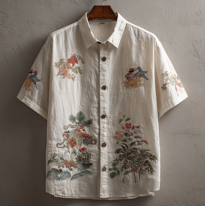 Subtly Elegant Shirt with a Refined Vintage Look