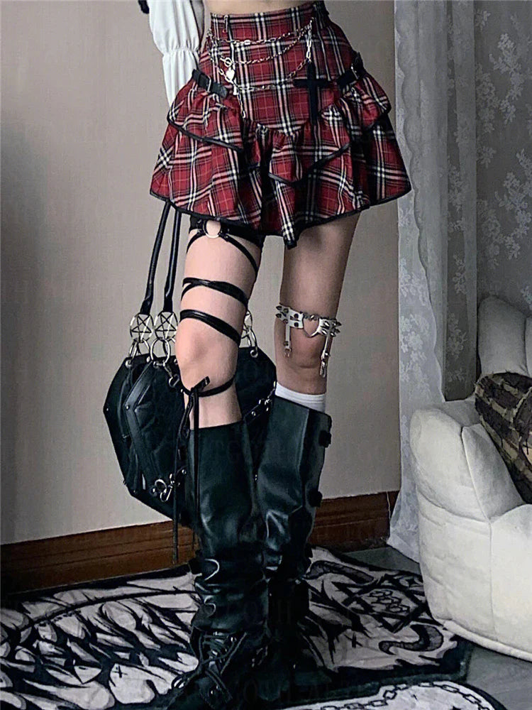 Gothic Plaid Skirt