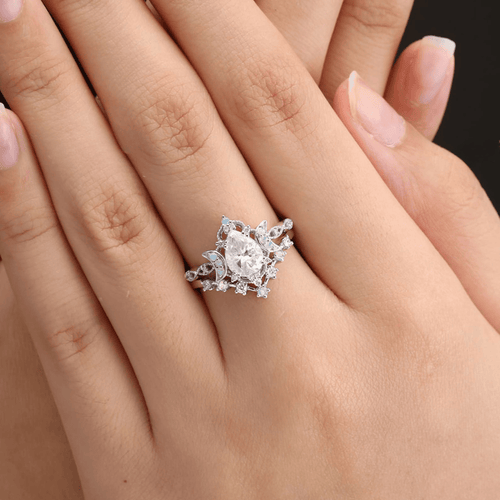 Artemis Goddess of Light Crystal Ring Set