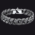 Stainless Steel Celtic Chunky Cuban Link Chain Bracelet for