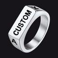 Customizable 7mm Minimalist Simple Band Ring for
