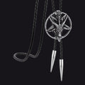Baphomet Pentagram Goat Bolo Tie for
