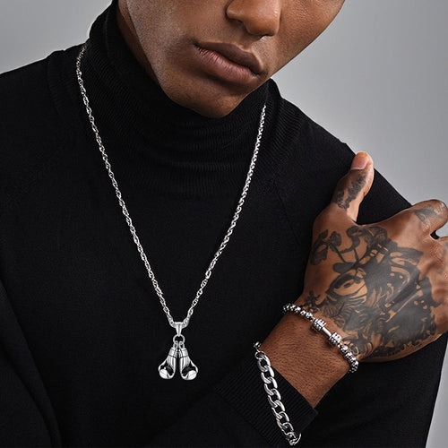 Boxing Gloves Pendant Bodybuilding Pendant Necklace for