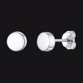 Sterling Silver Dot Stud Earrings for
