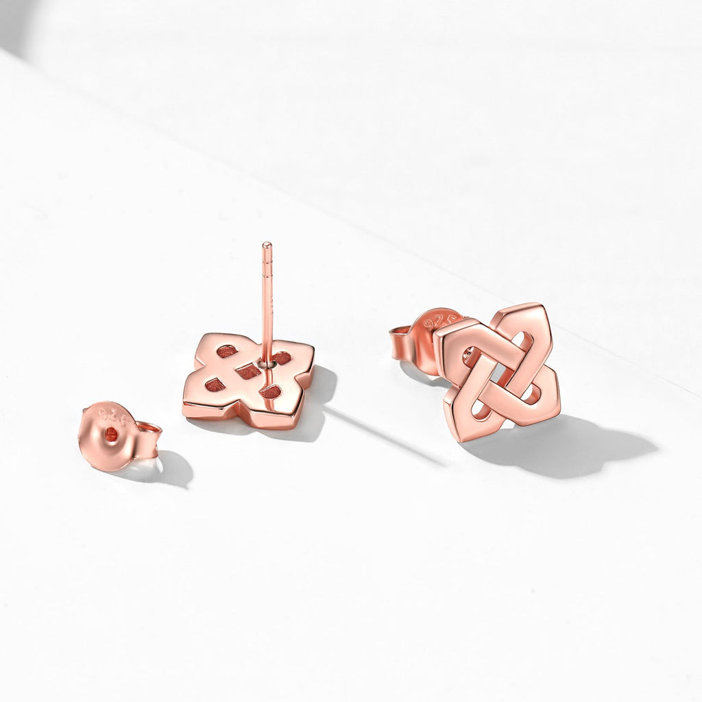 Celtic Knot Stud Earrings for in Sterling Silver