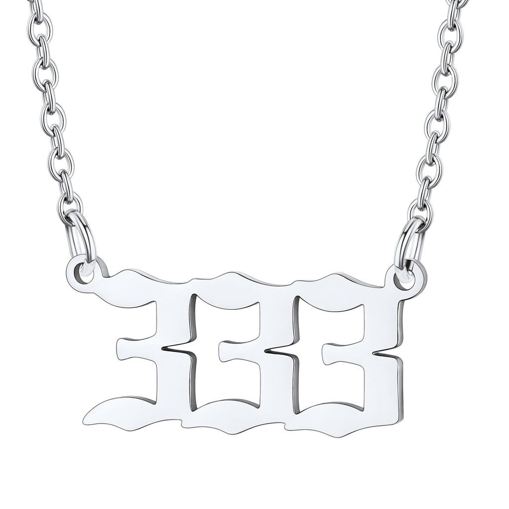 Personalized Angel Number Necklace for